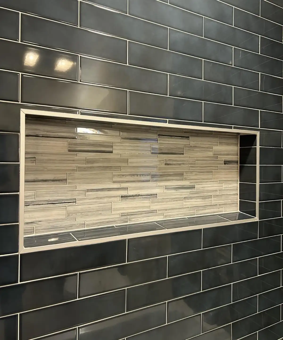 Natural stone backsplash tile installation in Southlake kitchen
